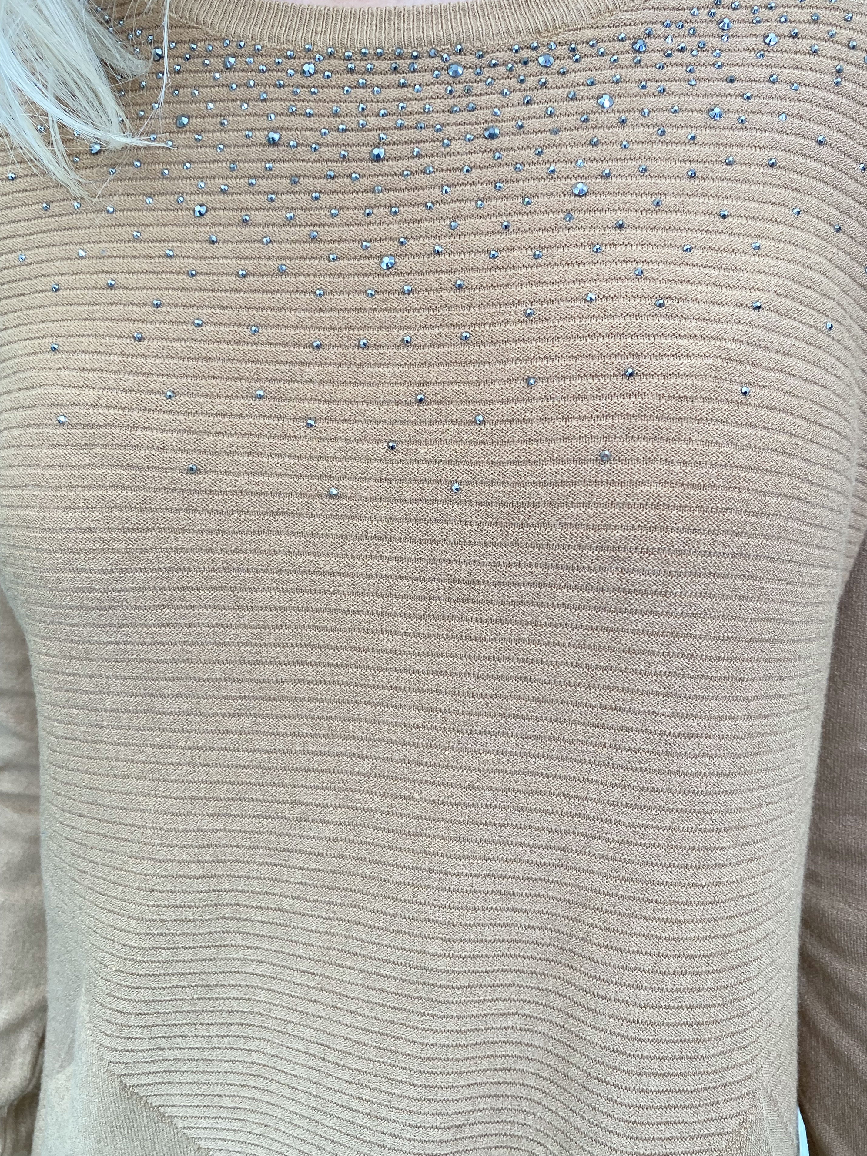 Vendela - Meget blød strikbluse med similisten